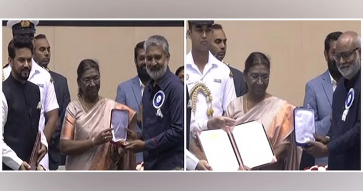 National Film Award bestowed upon 'RRR' director SS Rajamouli, music composer MM Keeravani